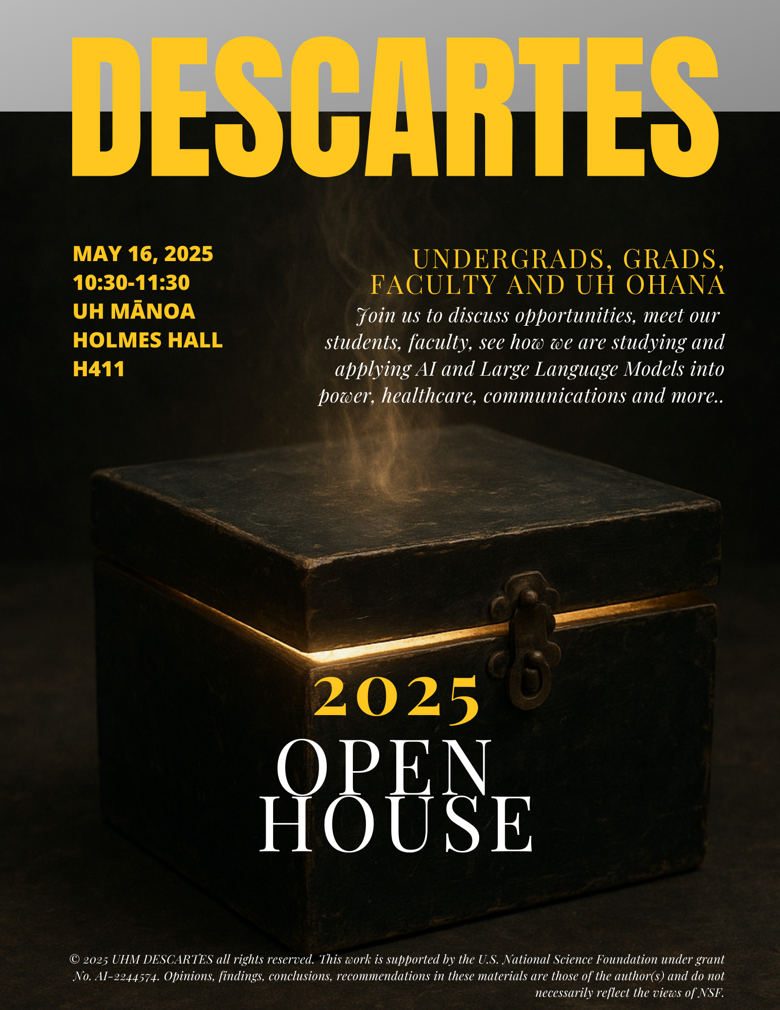 DESCARTES Summer Retreat Flyer